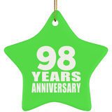 98th Anniversary 98 Years - Star Ornament