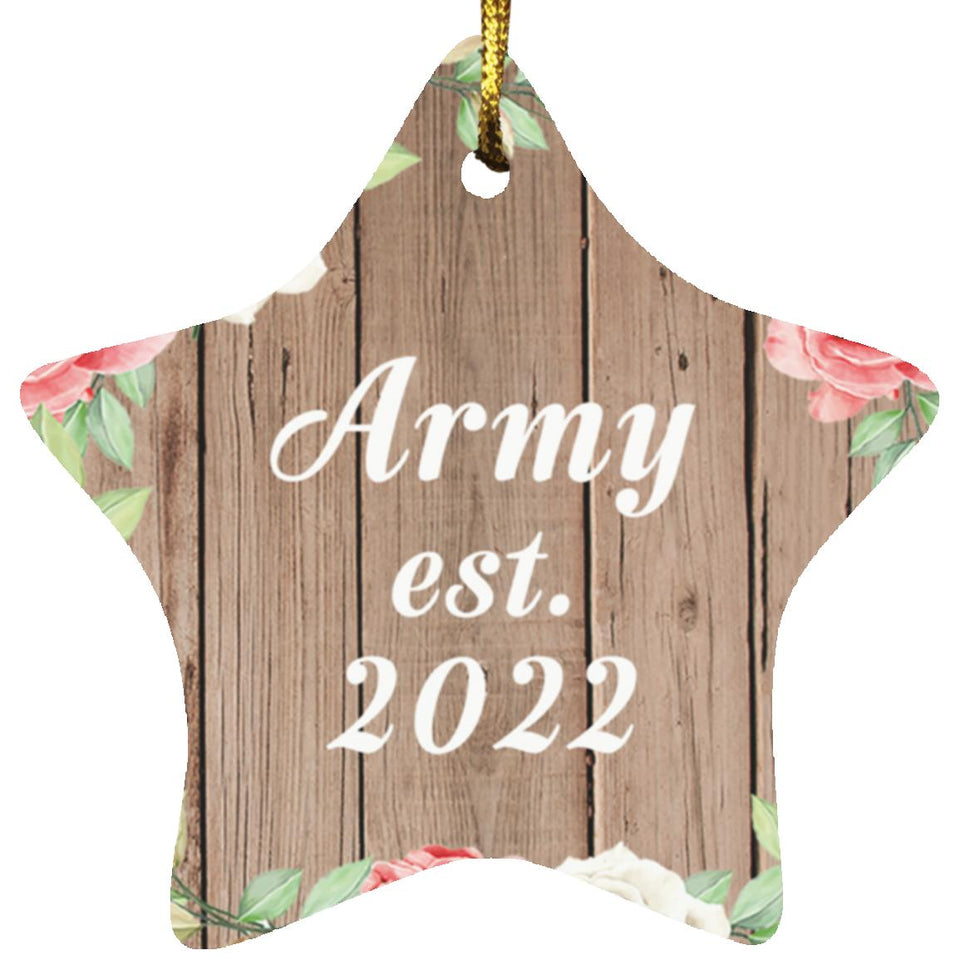 Army Established Est. 2022 - Star Ornament B