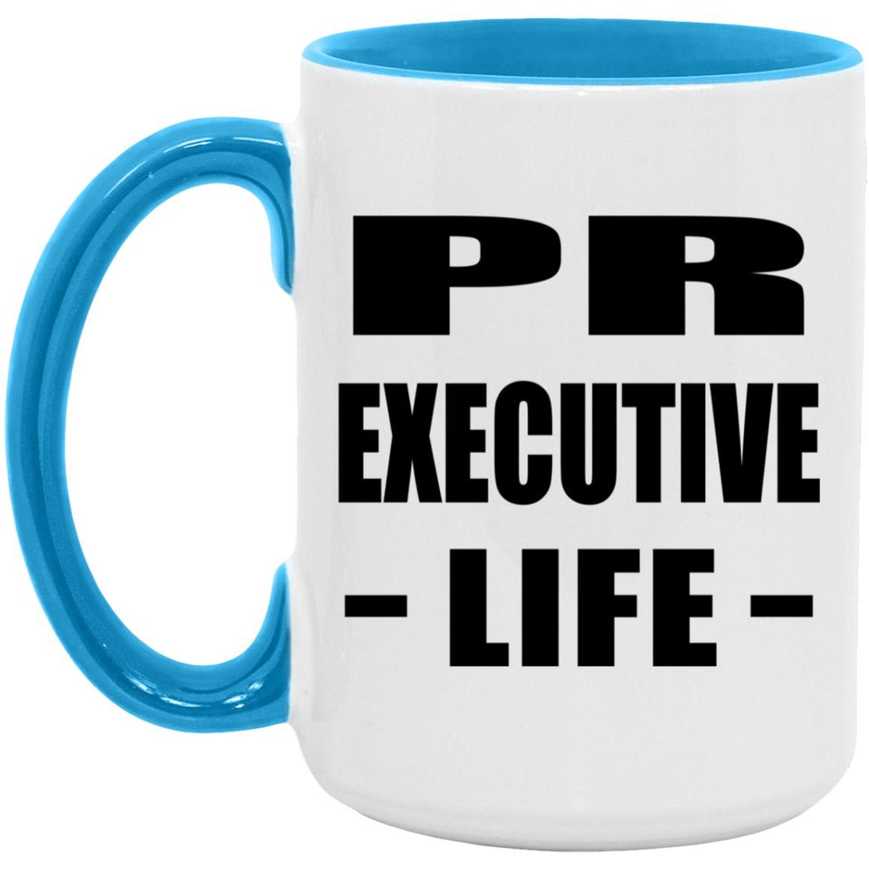 Pr Executive Life - 15oz Accent Mug Blue