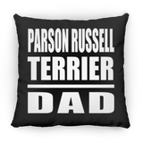 Parson Russell Terrier Dad - Throw Pillow Black