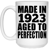 101st Birthday Made In 1923 Aged to Perfection - 15 Oz Coffee Mug