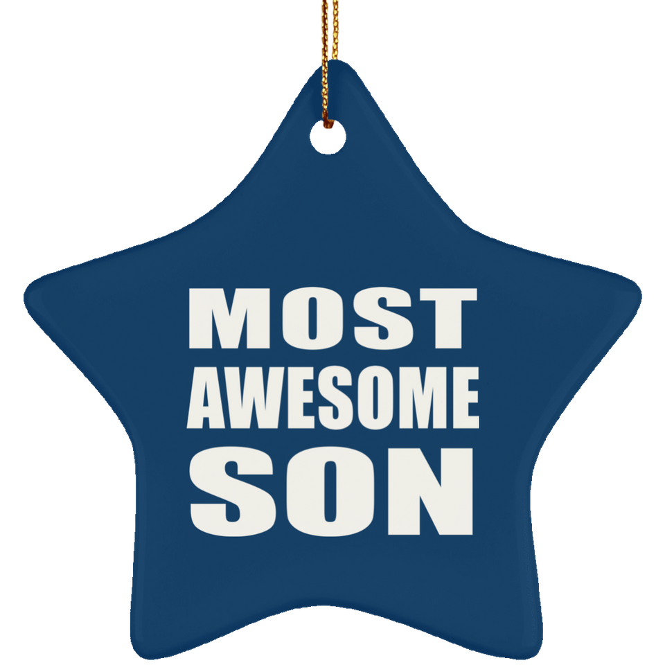 Most Awesome Son - Star Ornament
