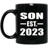 Son Established EST. 2023 - 11oz Coffee Mug Black