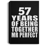 57th Anniversary 57 Years Of Being Mr Perfect - Canvas Portrait