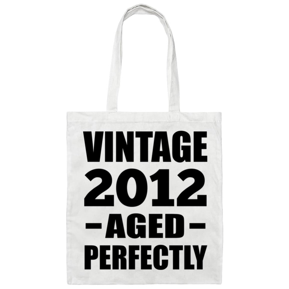 12th Birthday Vintage 2012 Aged Perfectly - Tote Bag White