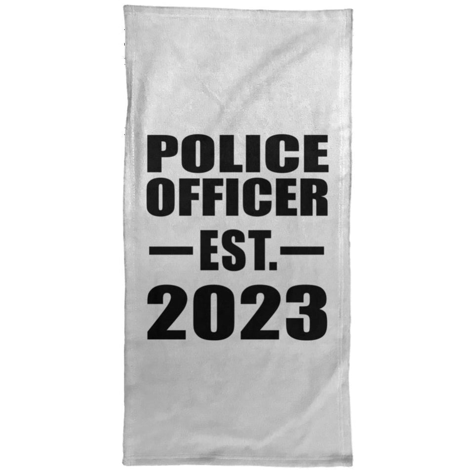 Police Officer Established EST. 2023 - Hand Towel