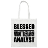 Blessed Market Research Analyst - Tote Bag White