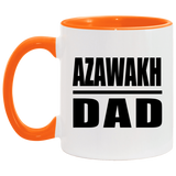 Azawakh Dad - 11oz Accent Mug Orange