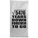 74th Anniversary Square Root of 5476 Years Down Forever To Go - Hand Towel