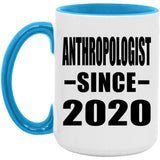AntHRopologist Since 2020 - 15oz Accent Mug Blue