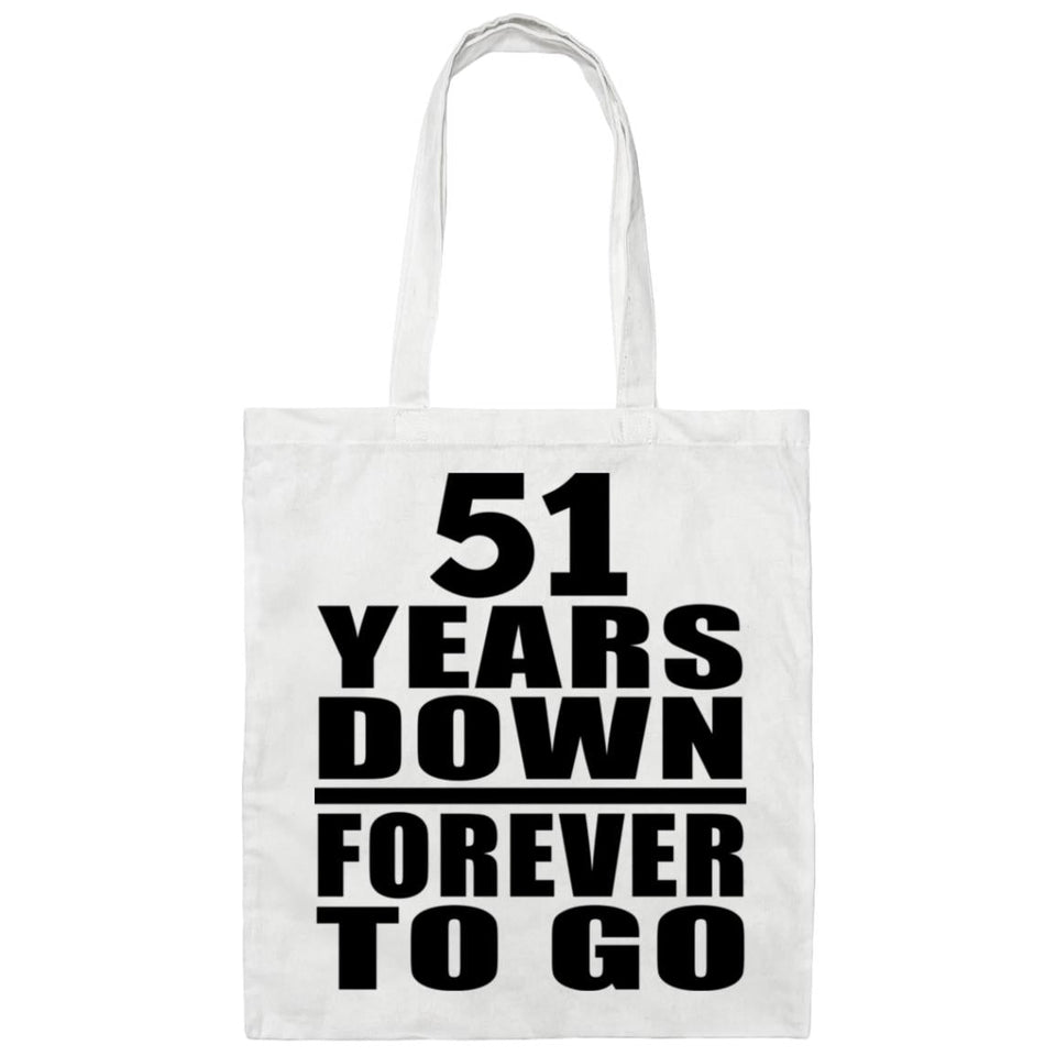 51st Anniversary 51 Years Down Forever to Go - Tote Bag White