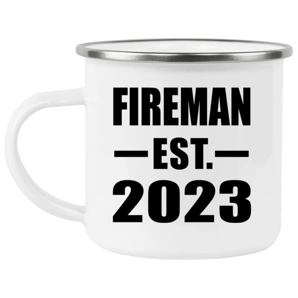 Fireman Established EST. 2023 - 12oz Camping Mug