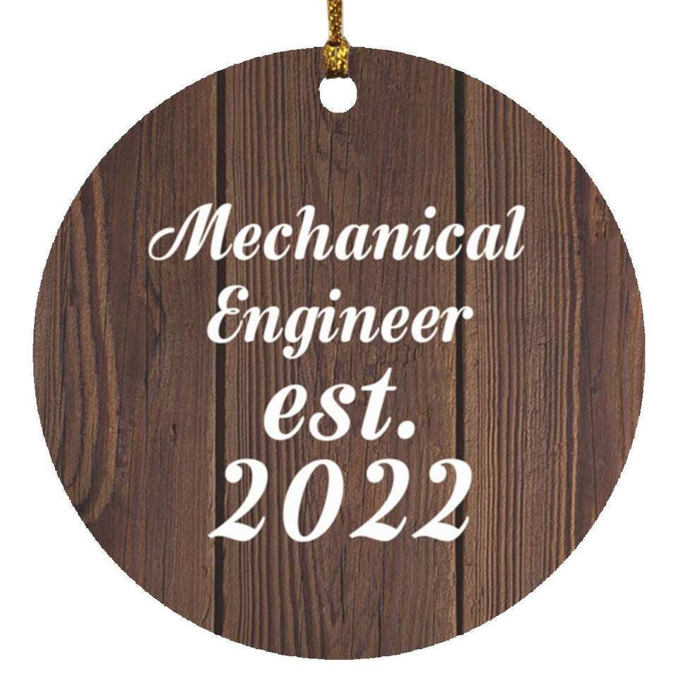 Mechanical Engineer Established Est. 2022 - Circle Ornament D
