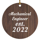 Mechanical Engineer Established Est. 2022 - Circle Ornament D