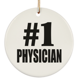 Number One #1 Physician - Circle Ornament
