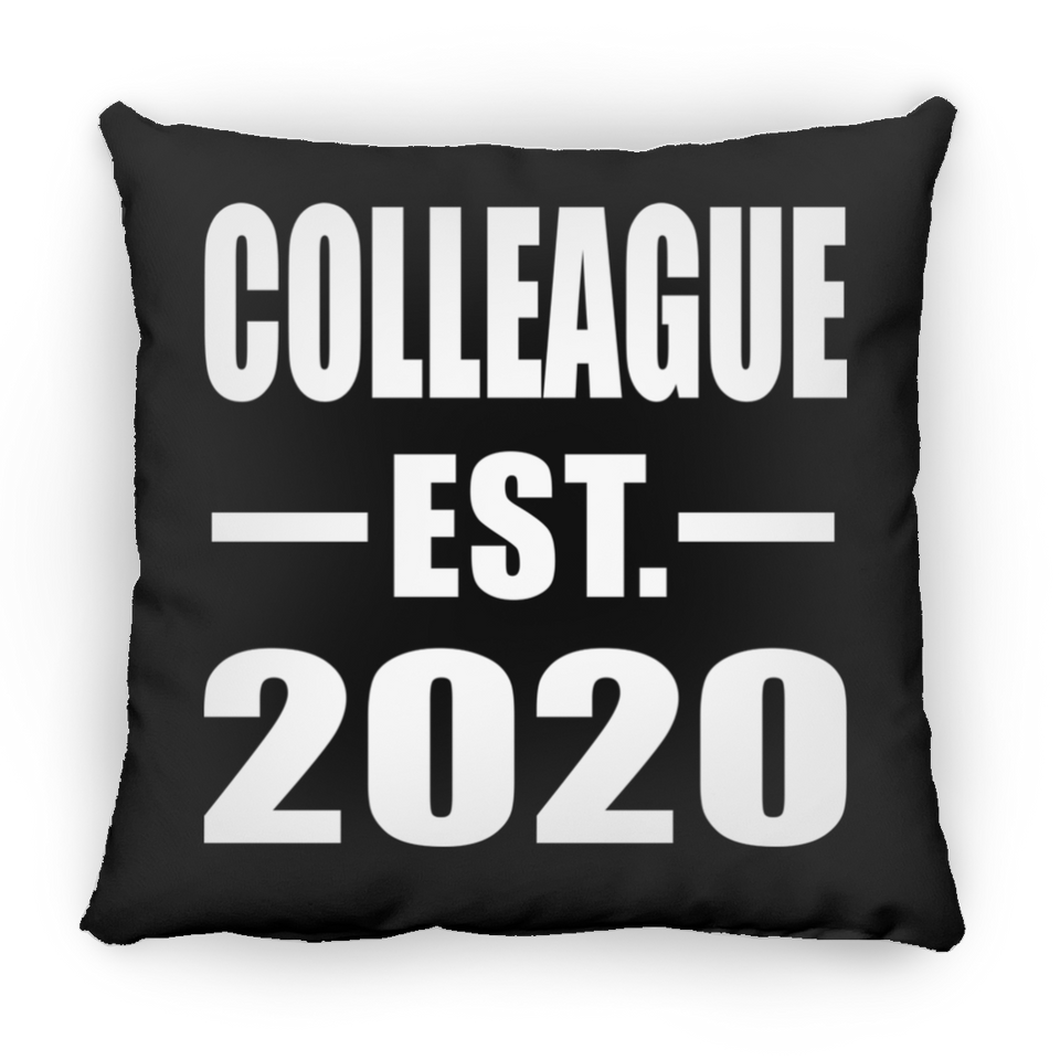 Colleague Established EST. 2020 - Throw Pillow Black