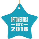 Optometrist Established EST. 2018 - Star Ornament