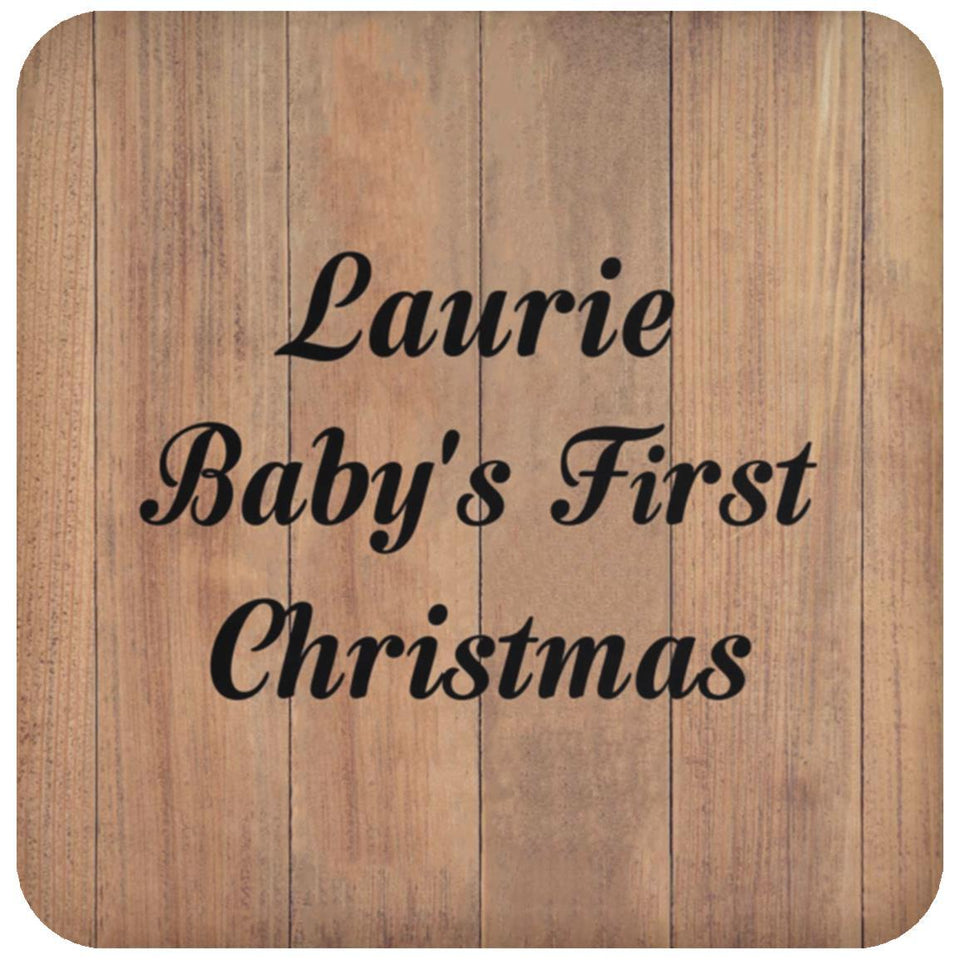 Laurie Baby's First Christmas - Drink Coaster C