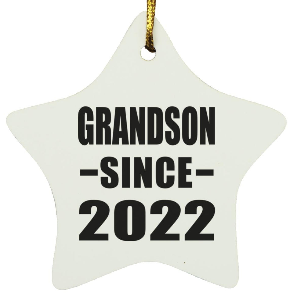 Grandson Since 2022 - Star Ornament