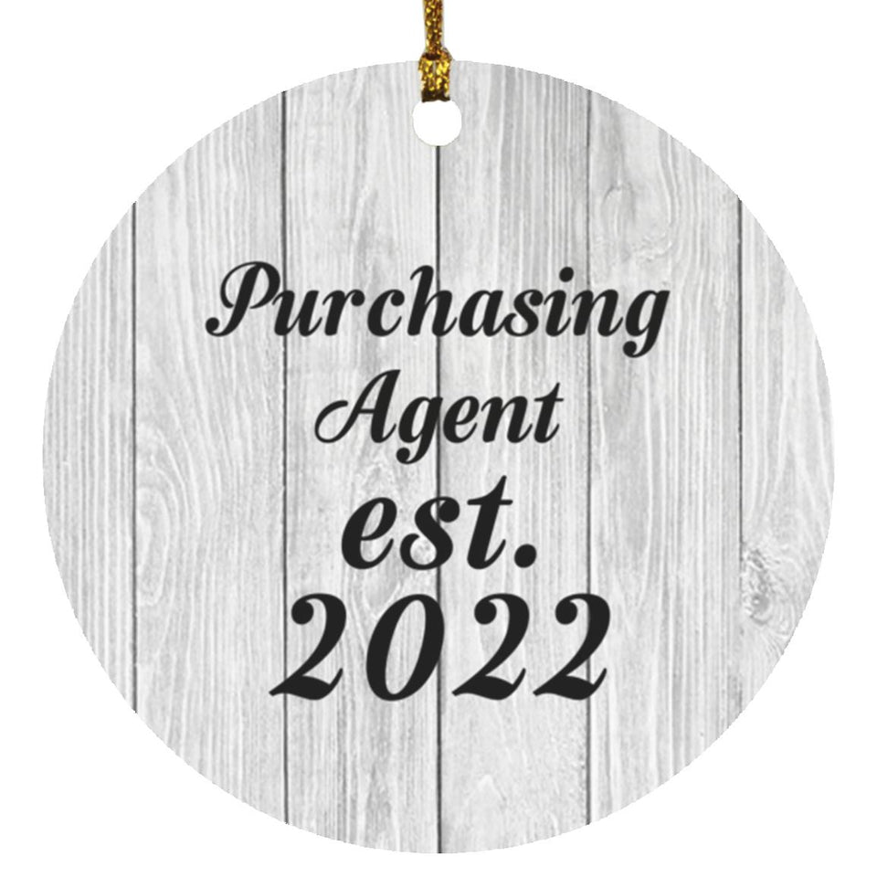 Purchasing Agent Established Est. 2022 - Circle Ornament F