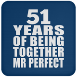 51st Anniversary 51 Years Of Being Mr Perfect - Drink Coaster