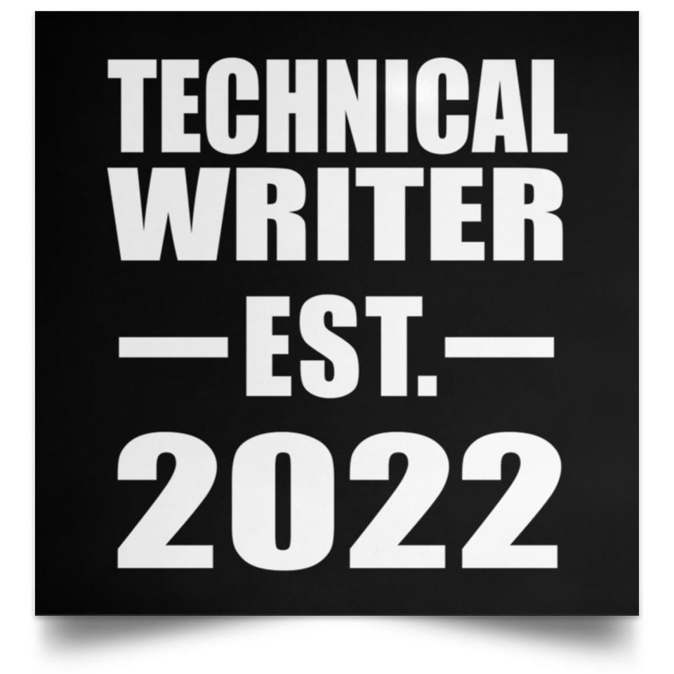 Technical Writer Established EST. 2022 - Poster Square