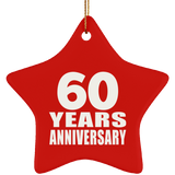60th Anniversary 60 Years - Star Ornament