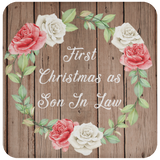 First Christmas As Son In Law - Drink Coaster B