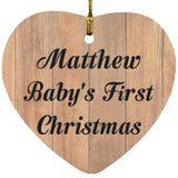 Matthew Baby's First Christmas - Heart Ornament C