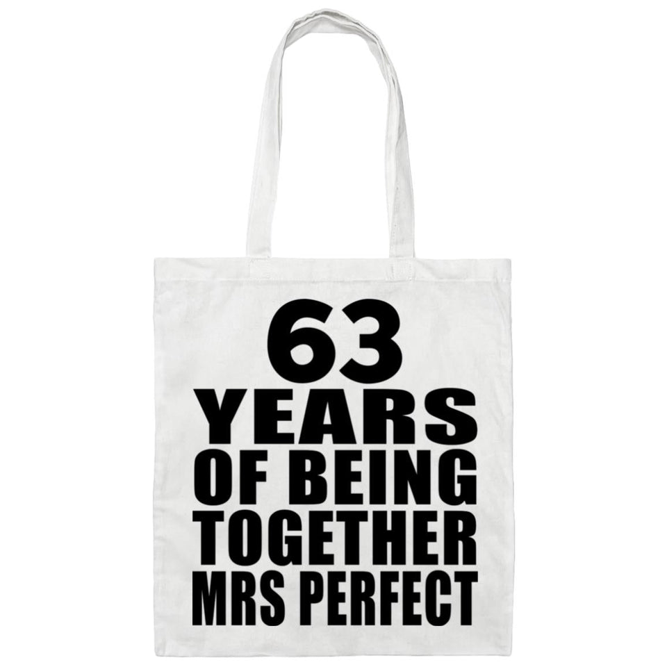 63rd Anniversary 63 Years Of Being Mrs Perfect - Tote Bag White