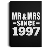27th Anniversary Mr & Mrs Since 1997 - Canvas Portrait