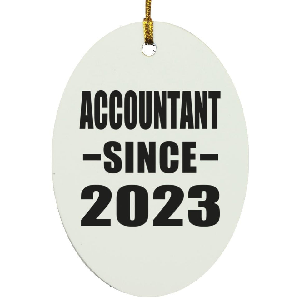 Accountant Since 2023 - Oval Ornament