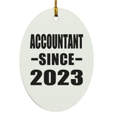 Accountant Since 2023 - Oval Ornament