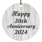 Happy 39th Anniversary 2024 - Circle Ornament F
