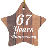 67th Anniversary 67 Years Anniversary - Star Ornament E