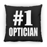 Number One #1 Optician - Throw Pillow Black