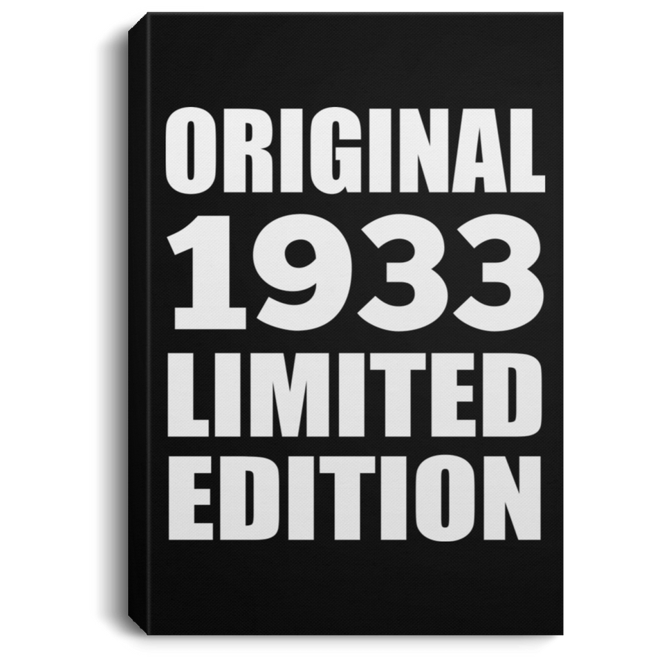 91st Birthday Original 1933 Limited Edition - Canvas Portrait
