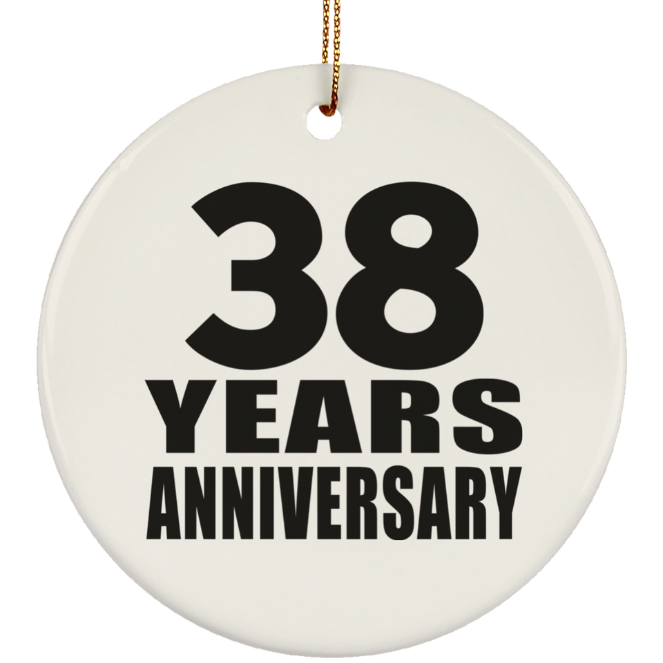 38th Anniversary 38 Years - Circle Ornament