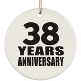 38th Anniversary 38 Years - Circle Ornament