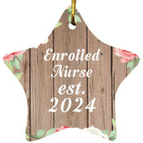 Enrolled Nurse Established Est. 2024 - Star Ornament B