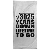 55th Anniversary Square Root of 3025 Years Lifetime To Go - Hand Towel