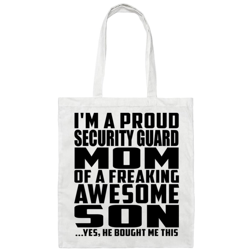 Proud Security Guard Mom Of Awesome Son - Tote Bag White