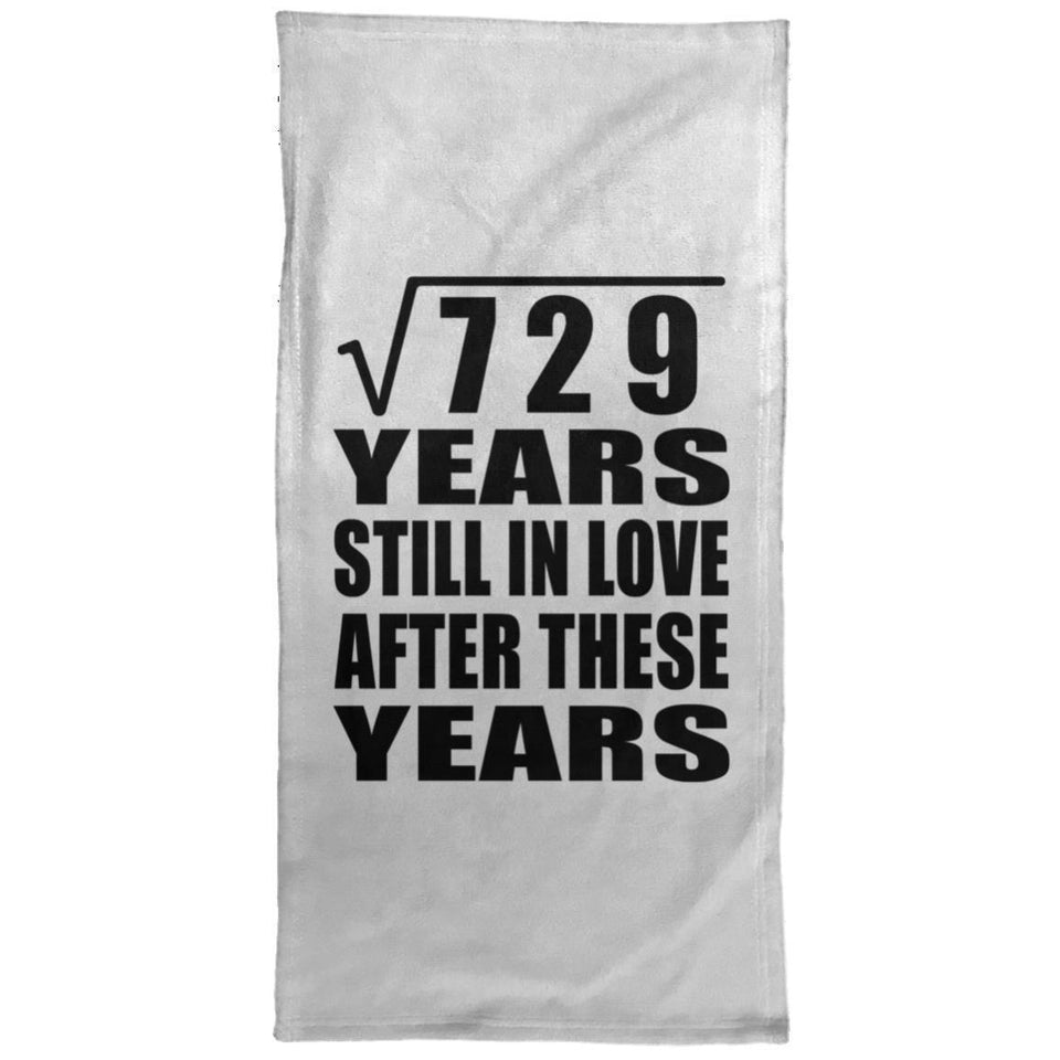27th Anniversary Square Root of 729 Years Still In Love - Hand Towel