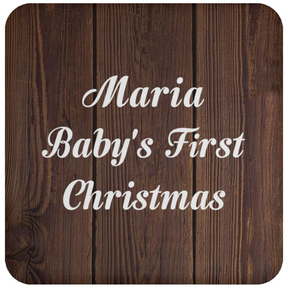 Maria Baby's First Christmas - Drink Coaster D