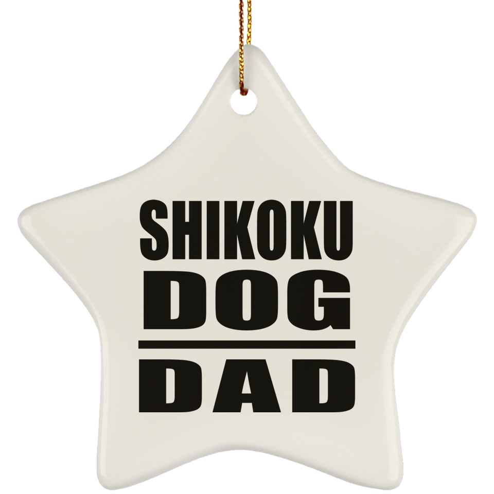 Shikoku Dog Dad - Star Ornament
