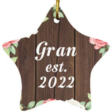 Gran Established Est. 2022 - Star Ornament A