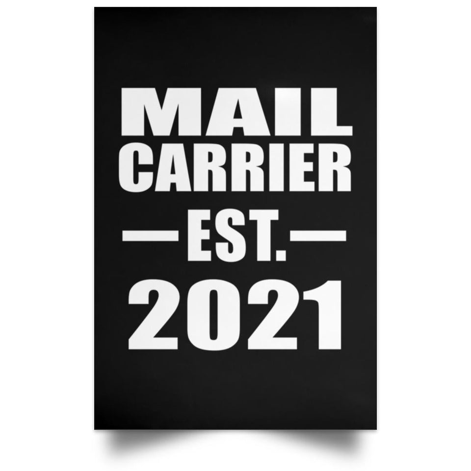 Mail Carrier Established EST. 2021 - Poster Portrait