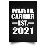 Mail Carrier Established EST. 2021 - Poster Portrait