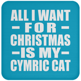 All I Want For Christmas Is My Cymric Cat - Coaster