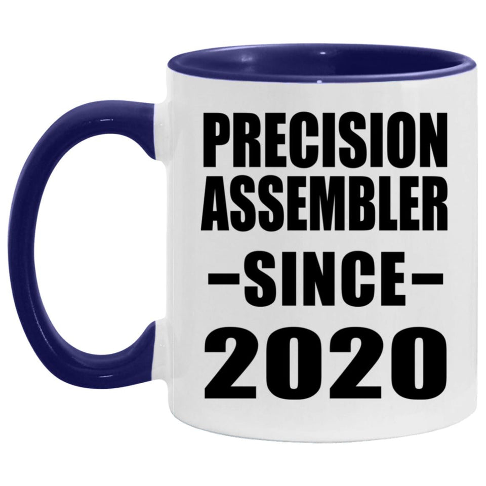 Precision Assembler Since 2020 - 11oz Accent Mug Purple